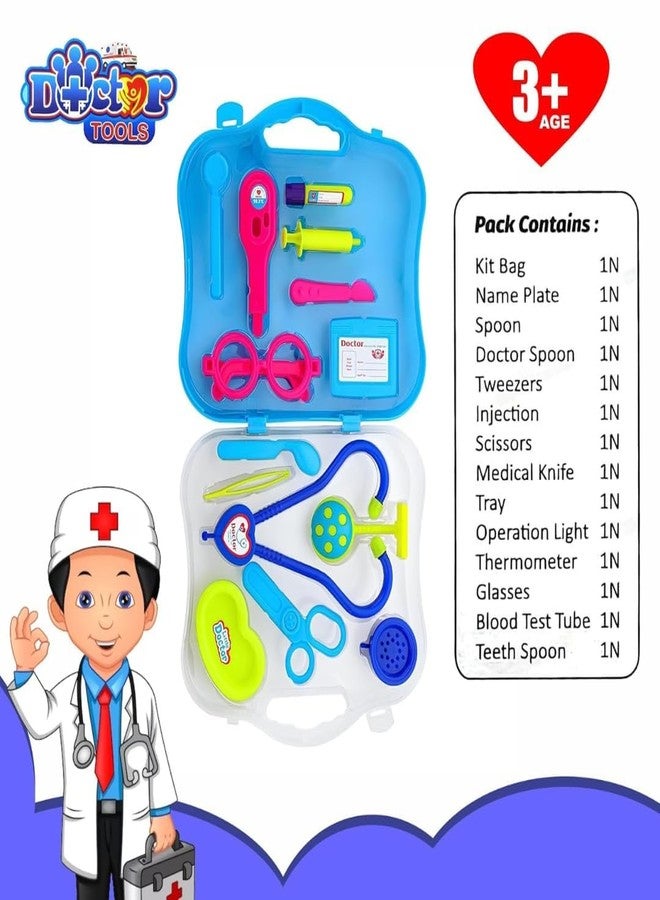 DECODAZZ Doctor Playset for Kids,Pretend Play Doctor Play Sets for Boys/Girls/Kids Doctor Kit Toys with Suitcase - ISI Approved (Premium Doctor Set/Kit) - Image 4